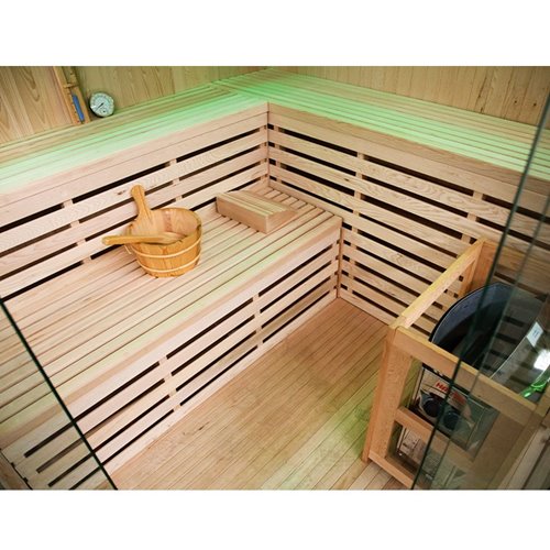 Sauna fińska 6 osobowa wysokotemperaturowa 8KW Harvia 200x200 cm Kemi6
