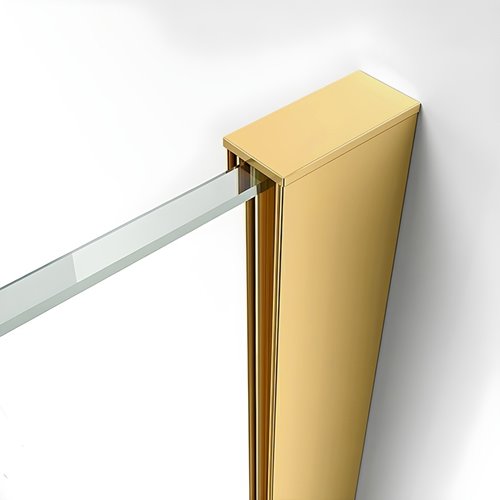 Złota kabina prysznicowa prostokątna 100x80 szkło 8 mm ZES-KZ22A-GL-100X80