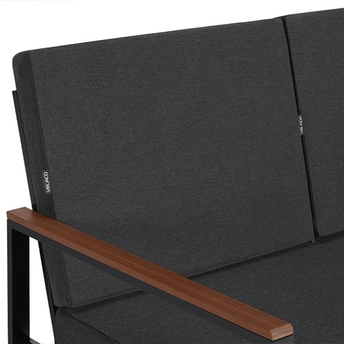 Zestaw mebli ogrodowych metalowych stół, sofa oraz fotele Carter zdjęcie 10