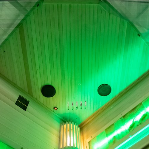 Sauna fińska pięciokątna 2 osobowa wysokotemperaturowa 3,5KW Harvia 120x120 cm Lark2