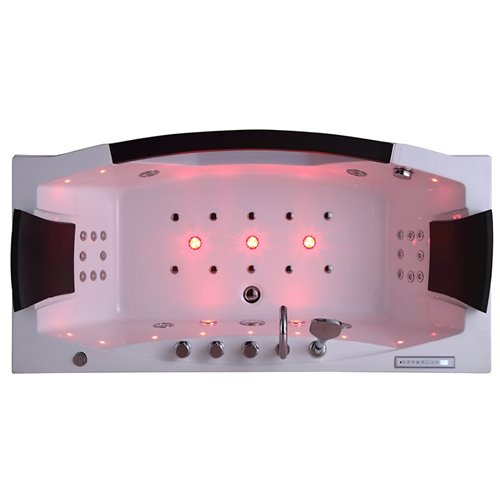 Wanna z hydromasażem przyścienna 170x76 cm Uran 931 Hydrosan