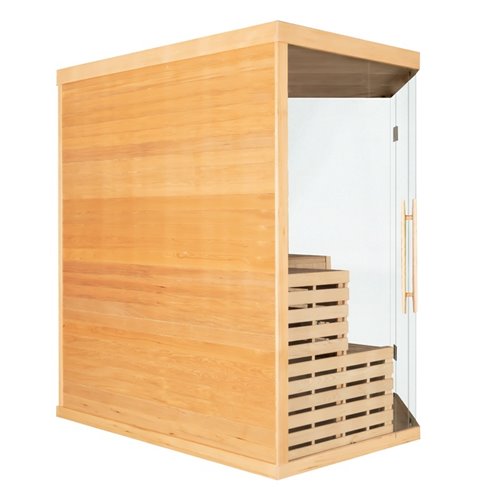Sauna na podczerwień 6-osobowa 180x180 cm grzejniki kwarcowe i karbonowe Alta7 Infrared