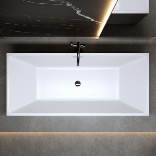 Wanna wolnostojąca prostokątna 150 cm Santa Hydrosan