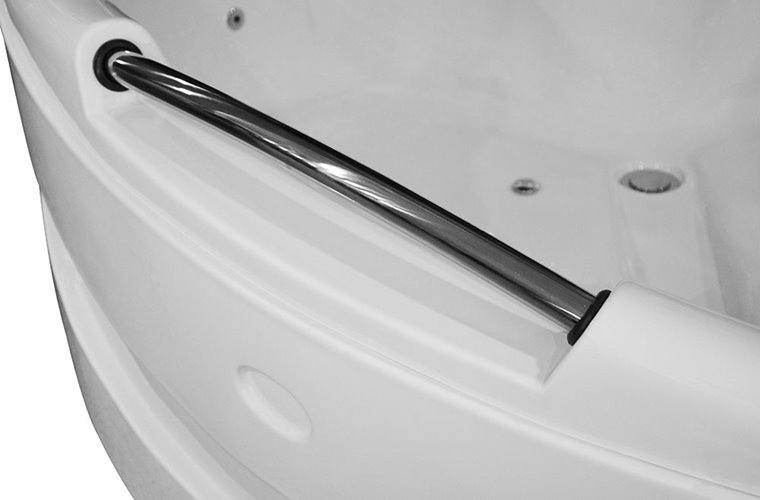 Wanna łazienkowa Spa z hydromasażem narożna 150x150 cm MO-0311