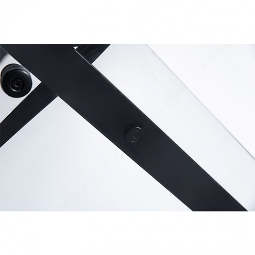 Czarne drzwi prysznicowe do wnęki 95-100 cm rozsuwane SH03BB szkło 8 mm