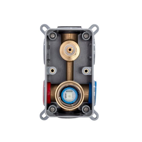 Złoto szczotkowane zestaw prysznicowy podtynkowy box Foster Rea