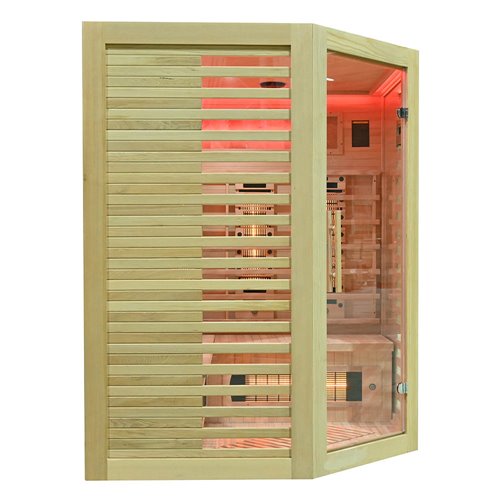 Sauna na podczerwień kamień solny + turmaliny 150X150X190CM MO-RL3CST Infrared Mazur