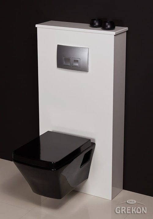 Zabudowa stelaża WC Geberit Fokus B biała w połysku