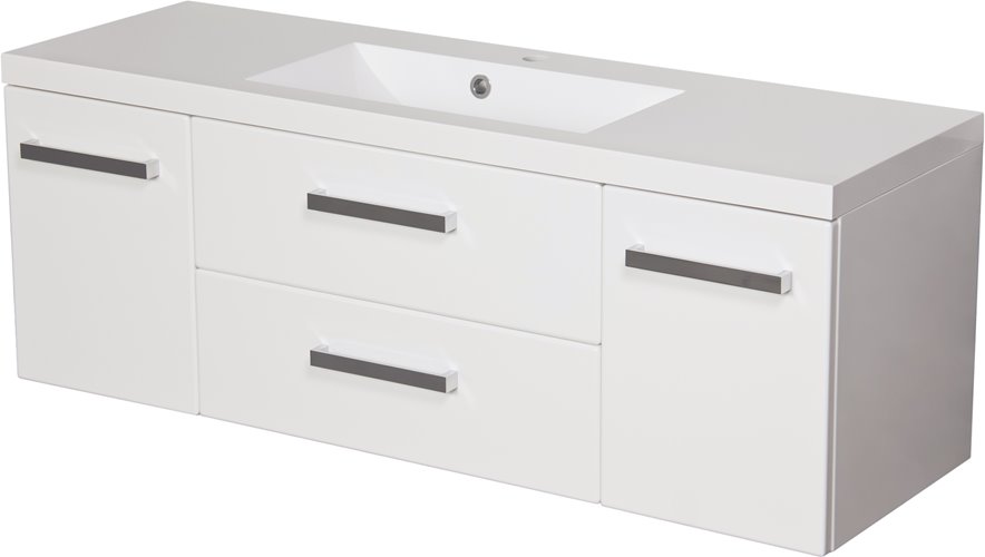 Szafka z umywalką dolomitową 120/39C seria Fokus B