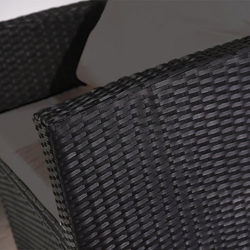 Meble ogrodowe z technorattanu sofa, stół, fotele zestaw Lagos zdjęcie 9