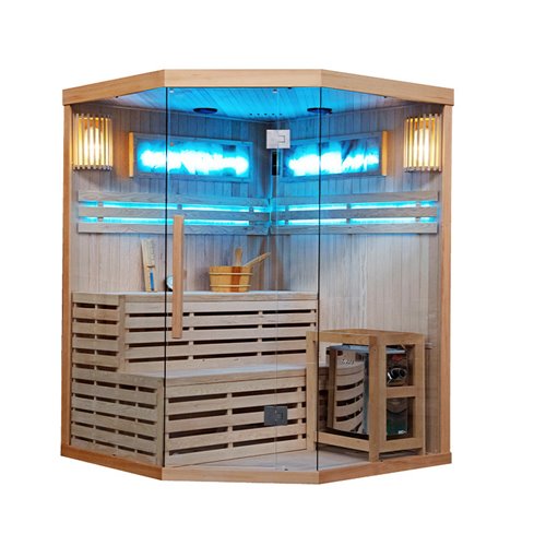 Sauna fińska 6 osobowa wysokotemperaturowa 8KW Harvia 180x180 cm Kemi7