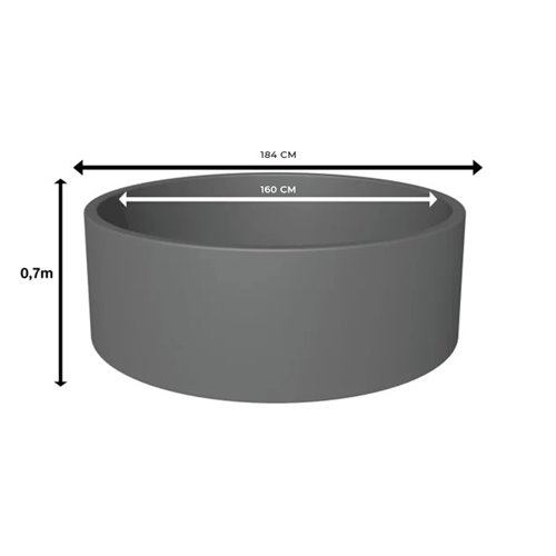 Piankowe jacuzzi ogrodowe basen Spa 4-6 os. 184x70 cm Osaka Avenli