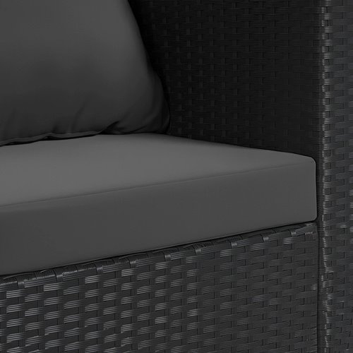 Meble ogrodowe technorattan sofa, stół, dostawka zestaw Volta zdjęcie 15