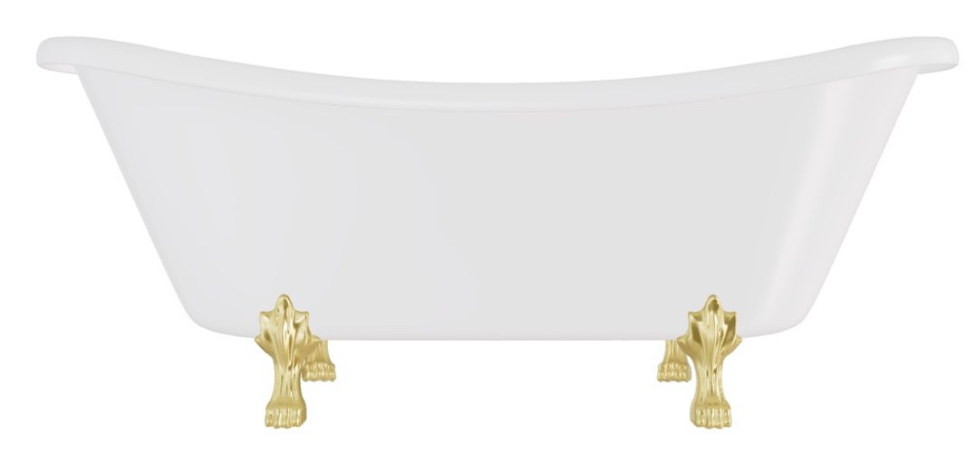 Wanna wolnostojąca Amelia Besco 190 cm złote nogi WKA-190W+ZL