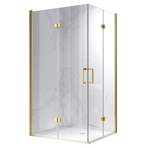 Kabina Hydrosan 100x80 złoto szczotkowane