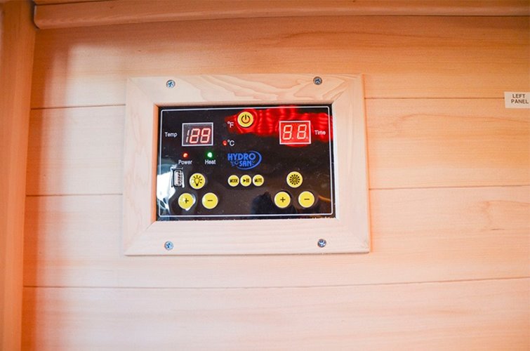 Sauna na podczerwień 2-osobowa 90x90 cm grzejniki kwarcowe i karbonowe Alta1 Infrared