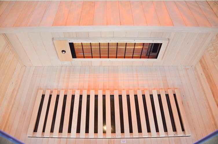 Sauna na podczerwień 2-osobowa 90x90 cm grzejniki kwarcowe i karbonowe Alta1 Infrared