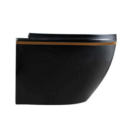 Zestaw podtynkowy stelaż GEBERIT DUOFIX + miska PEAK-MTB-GL-RIM-02 + przycisk DELTA 50 czarny mat