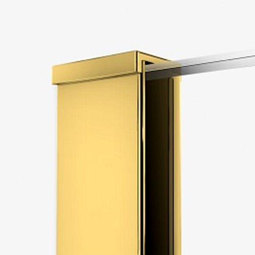 Złota ścianka szklana 140 cm D-0201B Velio Satin Gold New Trendy