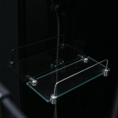 Kabina prysznicowa zabudowana na niskim brodziku kwadratowa 90x90 WSH314B-90