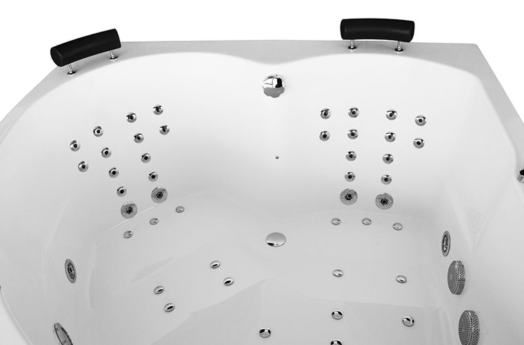 Wanna spa z hydromasażem narożna 150x150 cm MUE-0032A LEWA