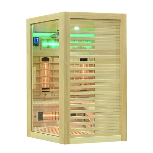 Sauna na podczerwień kamień solny 150X150X190CM MO-RL3CS Infrared Mazur