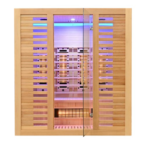 Sauna na podczerwień kamień solny + turmaliny 175X120X190CM MO-RL4ST Infrared Mazur
