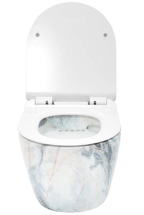 Misa wc wisząca Carlos Rimless Slim Granit Shiny N Rea