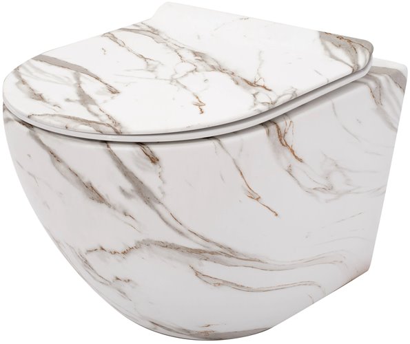 Misa wc wisząca Carlos Rimless Slim Lava Mat Rea