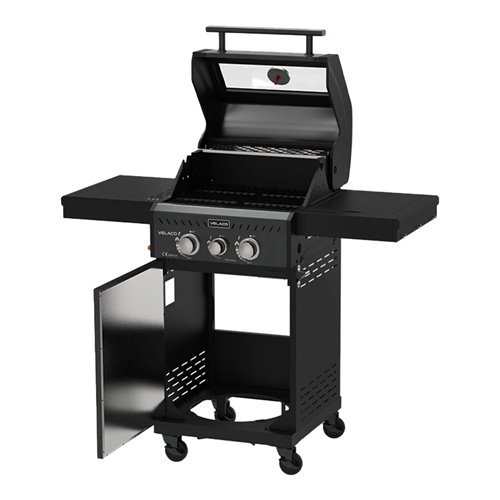 Grill gazowy ZEUS-A kolor czarny ruszt żeliwny moc 8,5 kW + pokrowiec + palnik boczny zdjęcie 15