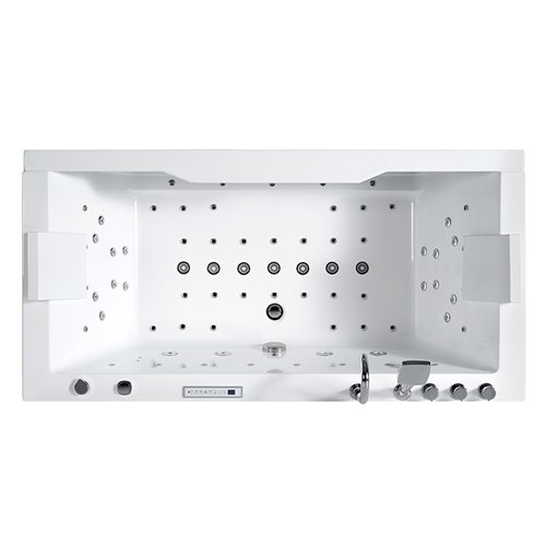Wanna z hydromasażem przyścienna 180x90 cm Saturn 944 Hydrosan