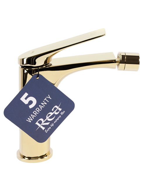 Złota bateria bidetowa Avalon Rea