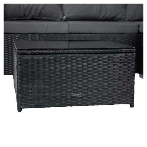 Zestaw mebli ogrodowych z technorattanu narożnik tarasowy Salto