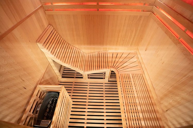 Sauna sucha fińska piec 6 KW Harvia BC60 + kamień solny 180X160X200CM MO-EA4-L Mazur