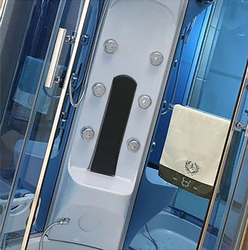 Kabina prysznicowa z hydromasażem zabudowana 100x100 MO-0210