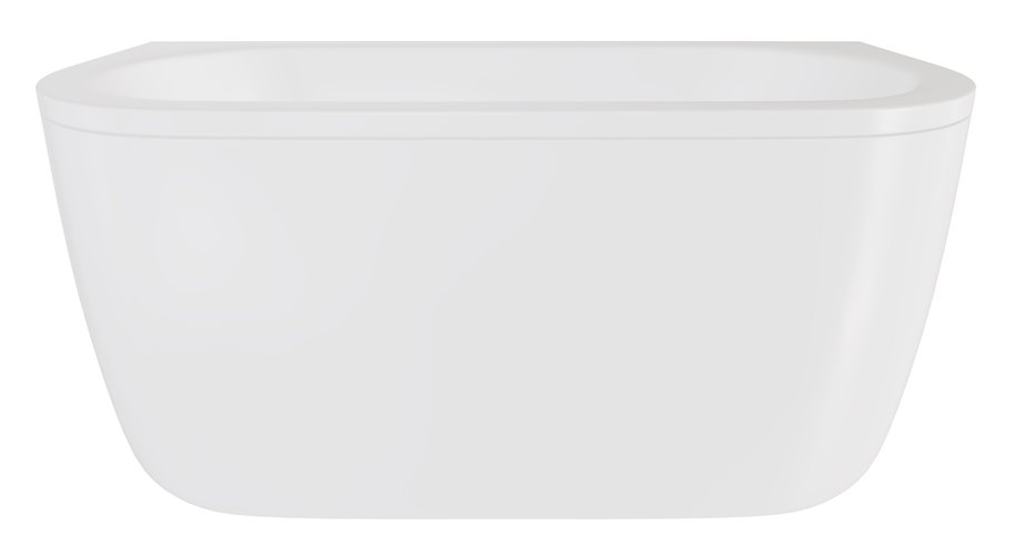 Wanna wolnostojąca przyścienna + klik-klak chrom Volya Besco 140 cm WKV-140-WS