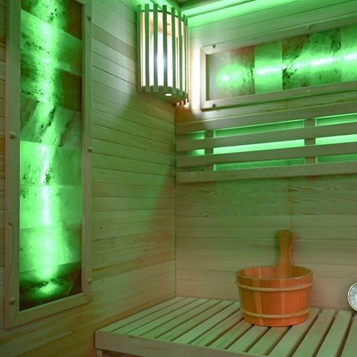 Sauna fińska 2 osobowa wysokotemperaturowa 3,5KW piec Harvia 120x120 cm FORSA1-BL zdjęcie 22
