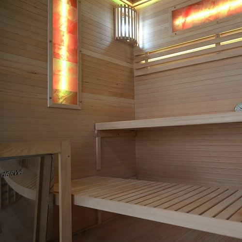 Sauna fińska 2 osobowa wysokotemperaturowa 4,5KW piec Harvia 150x140 cm FORSA2-BL zdjęcie 22