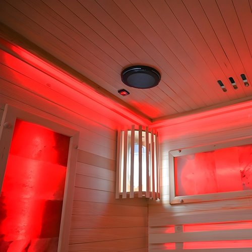 Sauna fińska 2 osobowa wysokotemperaturowa 4,5KW piec Harvia 150x140 cm FORSA2-BL zdjęcie 26