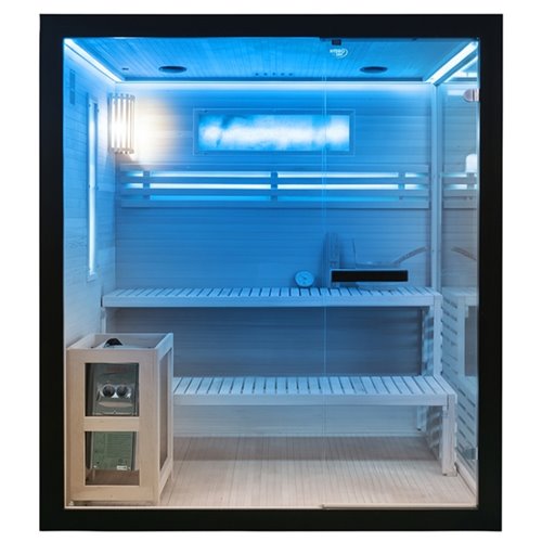 Sauna fińska 4 osobowa wysokotemperaturowa 6 KW piec Harvia 180x160 cm FORSA3-BL zdjęcie 27