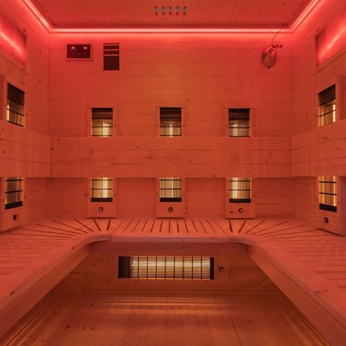 Sauna na podczerwień infrared do domu sucha 5-osobowa 180x150 cm Tromso-4 230V zdjęcie 20