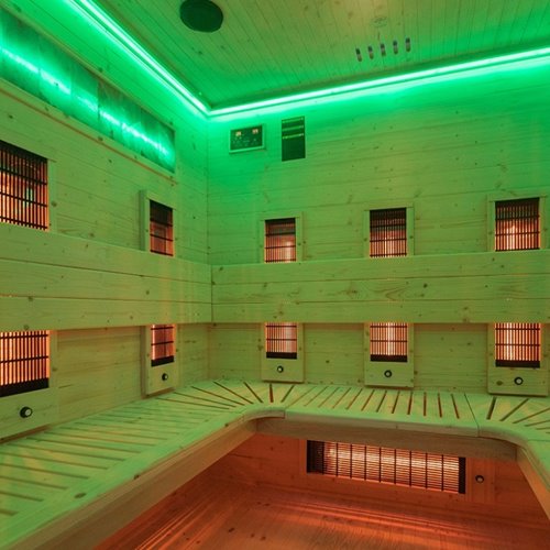 Sauna na podczerwień infrared do domu sucha 5-osobowa 180x150 cm Tromso-4 230V zdjęcie 22