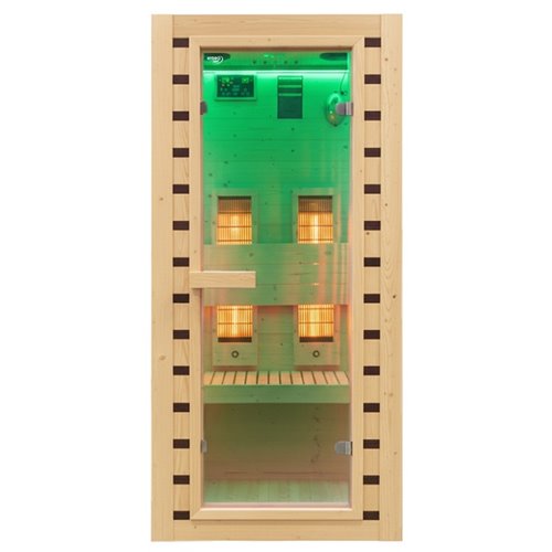 Sauna na podczerwień infrared sucha 2-osobowa 90x90 cm Tromso-1 230V zdjęcie 27