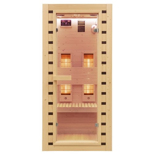 Sauna na podczerwień infrared sucha 2-osobowa 90x90 cm Tromso-1 230V zdjęcie 29