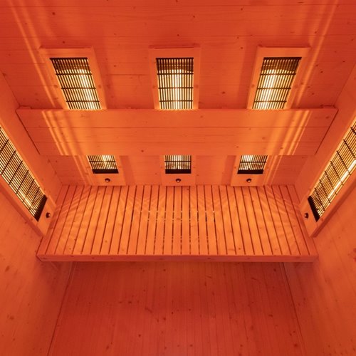 Sauna na podczerwień infrared sucha 4-osobowa 153x110 cm Tromso-3 230V zdjęcie 24
