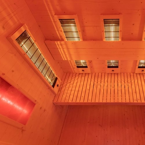 Sauna na podczerwień infrared sucha 4-osobowa 153x110 cm Tromso-3 230V zdjęcie 25
