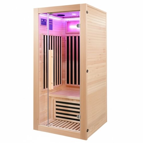 Drewniana sauna sucha 90x90 cm