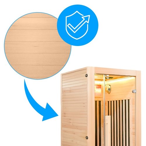 Sauna na podczerwień sucha 2-osobowa 90x90 cm ALTA1-CRB Infrared zdjęcie 12