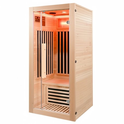 Sauna na podczerwień sucha 2-osobowa 90x90 cm ALTA1-CRB Infrared zdjęcie 23