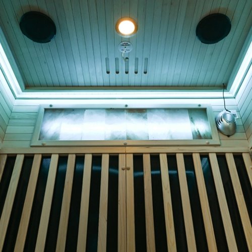 Sauna na podczerwień sucha 3-osobowa 120x105 cm ALTA2-CRB Infrared zdjęcie 16